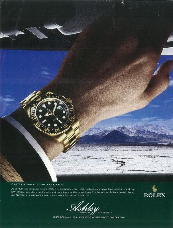 Rolex adverts 2025